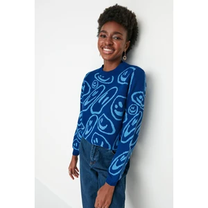 Trendyol Sweater - Navy blue - Regular fit