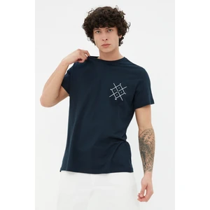 Trendyol T-Shirt - Navy blue - Regular fit