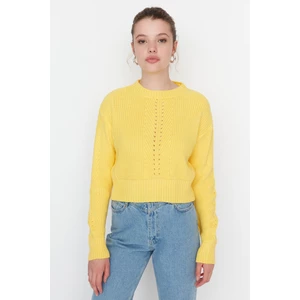 Trendyol Sweater - Yellow - Regular fit