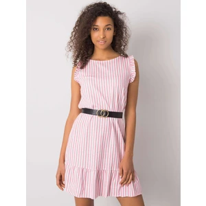 Clarabelle red striped dress