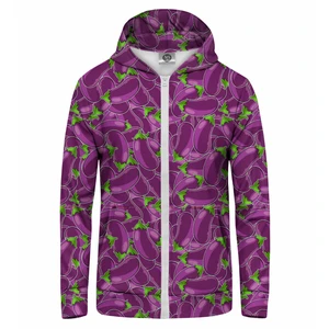 Mr. GUGU & Miss GO Unisex's Eggplant Zip Up Hoodie Hkz-U-Pc2260