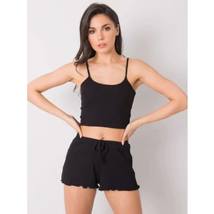 RUE PARIS Black crop top