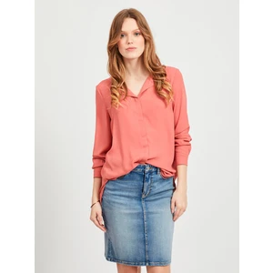 Coral blouse VILA Lucy - Women