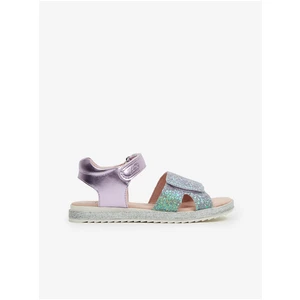 Green-purple girls' metallic sandals Richter - Girls