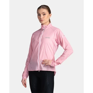 Women's running jacket KILPI TIRANO-W Light pink