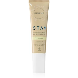 Lumene Stay Weightless tekutý mejkap s matným finišom SPF 30 odtieň 1 Light 30 ml