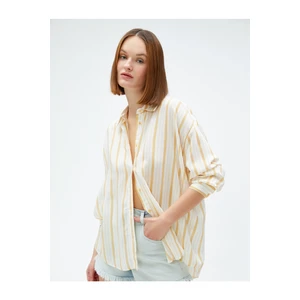 Koton Oversized Poplin Shirt With Long Sleeves