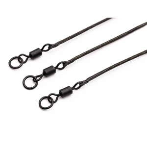 Korda náväzce kable leadcore leader ring swivel 50 cm - weed