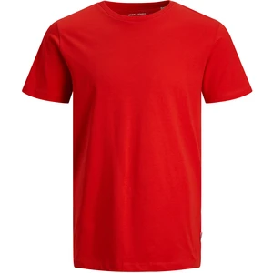 Jack&Jones Pánske tričko JJEORGANIC Slim Fit 12156101 True Red XXL