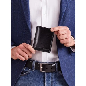 Men´s black leather wallet