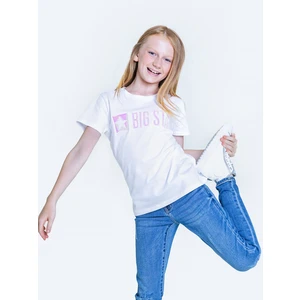 Big Star Kids's T-shirt_ss T-shirt 152080 Cream Knitted-101