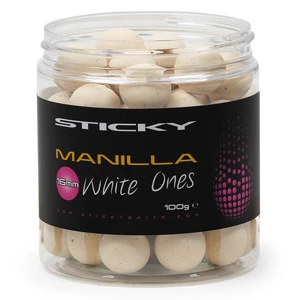 Sticky baits neutrálne vyvážené boilie manilla wafters white ones 130 g - 16 mm