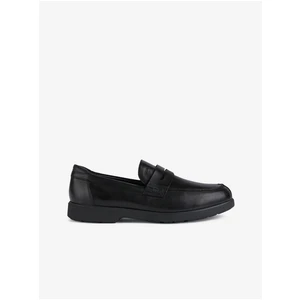 Black Men's Leather Loafers Geox Spherica - Men's