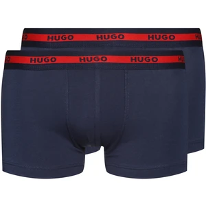 Boxerky HUGO (2- pack) pánske, tmavomodrá farba