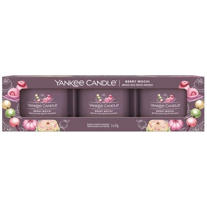 Yankee Candle Súprava votívnych sviečok v skle Berry Mochi 3 x 37 g