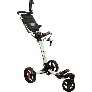 Axglo Tri-360 V2 3-Wheel SET White/Red Trolley manuale golf