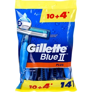 Gillette Pánska jednorazová holítka Gillette Blue 2 Plus 10 + 4 ks