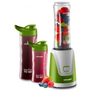 Stolný mixér Concept SMOOTHIE TO GO SM3365 stolný mixér • príkon 300 W • 2 nádoby s objemom 600 ml • 1 nádoba s objemom 400 ml • bezpečnostná poistka