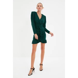 Trendyol Emerald Green Knitted Dress