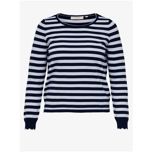 White-blue striped sweater ONLY CARMAKOMA Kelci - Women