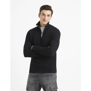 Celio Sweater Velim with zipper collar - Men