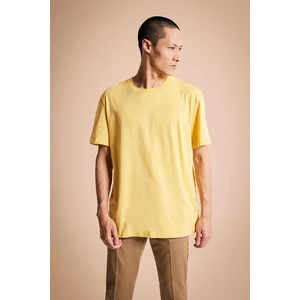 DEFACTO New Regular Fit Crew Neck Short Sleeve 100% Cotton Basic T-Shirt