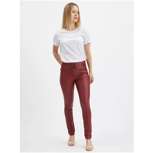 Orsay Burgundy Womens Skinny Fit Pants - Women