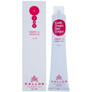 Kallos KJMN farba na vlasy s keratínom a argánovým olejom odtieň 7.4 Medium Copper Blond 100 ml