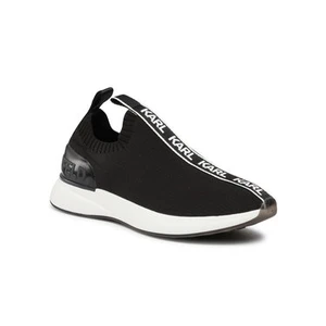 Sneakersy KARL LAGERFELD - KL62115 Black Knit Textile