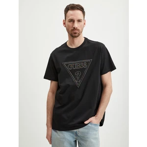 Black Men's T-Shirt Guess Moisey - Men