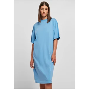 Dámské organické dlouhé oversized triko šaty horizonblue