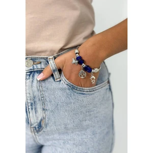 Blue cornflower bracelet