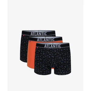 Boxer shorts Atlantic 3MH-173 A'3 S-2XL khaki-orange-graphite 022