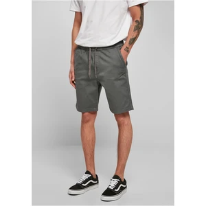 Stretch Twill Joggshorts Light Asphalt