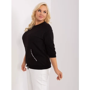 Black women's cotton blouse plus size