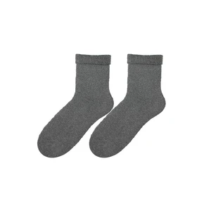 Bratex D-004 Women Terry Women's Socks Plain 36-41 grey melange 26