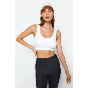 Trendyol White Seamless/Seamless Seamless Pattern Sports Bra. Sports Bra