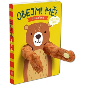 Maňásková knížka Obejmi mě! Medvídek