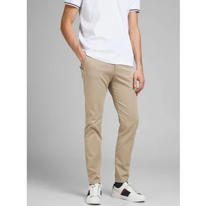 Jack & Jones Marco Beige Trousers - Men's