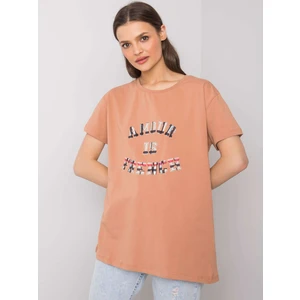 Camel women's t-shirt with an inscription