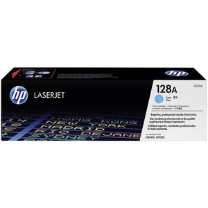 Toner HP 128A, 1300 stran (CE321A) modrá S azurovými tiskovými kazetami HP 128 LaserJet  budou vaše dokumenty a marketingové materiály  vypadat profes