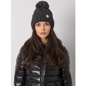 Dark gray insulated winter hat