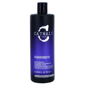 TIGI Catwalk Fashionista fialový šampon pro blond a melírované vlasy 750 ml