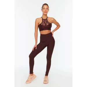 Trendyol Sports Leggings - Lilac - High Waist