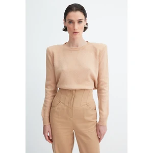 Trendyol Sweater - Beige - Regular fit