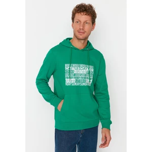 Trendyol Sweatshirt - Green - Regular fit