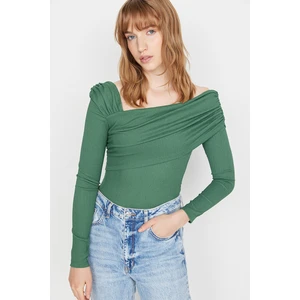 Trendyol Bodysuit - Green - Slim fit