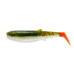 Savage gear gumová nástraha cannibal shad olive hot orange - 12,5 cm 20 g