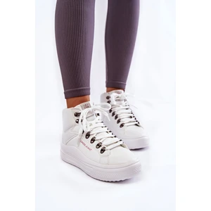 Womens High Sneakers Cross Jeans KK2R4028C White