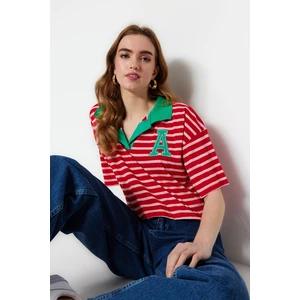 Trendyol T-Shirt - Red - Relaxed fit